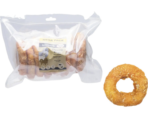 Beetztees anneaux à mâcher au poulet en méga pack