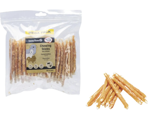 Sachet de bâtonnets à mâcher pour chiens au poulet, méga pack