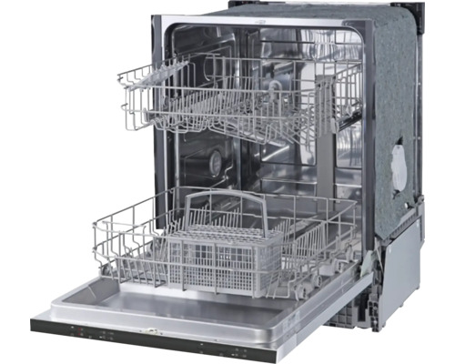 Geöffneter Geschirrspüler mit Geschirrkörben