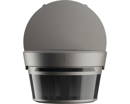 Grauer Abfallbehälter mit Deckel