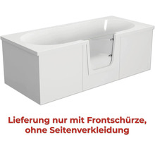 Badewanne mit Tür und Frontschürze
