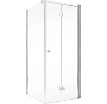 Cabine de douche avec verre et porte