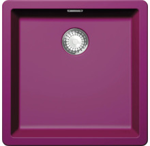 Vierkantige Küchenspüle mit Siebkorb