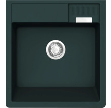 Spüle aus Granit mit Abtropffläche und Siebkorbventil