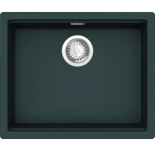 Spüle aus Verbundwerkstoff mit Siebkorbventil