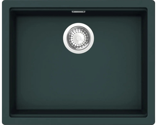 Unterbauspüle SCHOCK Kiruna N-100L-U 556 x 456 mm ivy KIRN100LUIVY Spülbecken aus Verbundwerkstoff mit Siebkorbventil