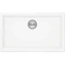 Rechteckige Küchenspüle mit Ablaufgarnitur