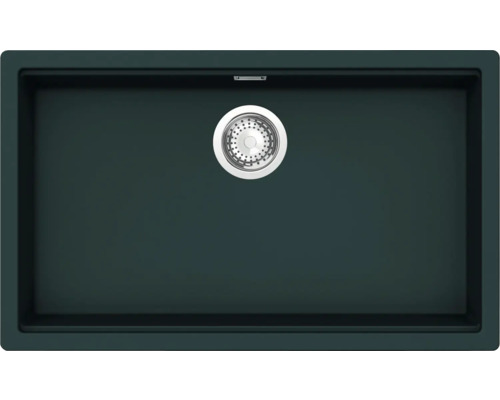 Flächenbündige Spüle SCHOCK Kiruna N-100XL FB 745 x 445 mm ivy KIRN100XLFBIVY Spülbecken aus Silgranit mit Siebkorbventil