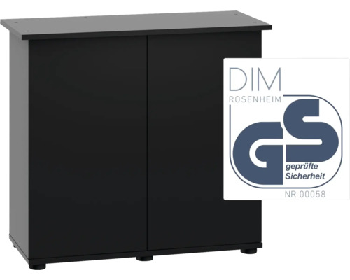 Meuble aquarium avec deux portes et sigle GS pour sécurité contrôlée