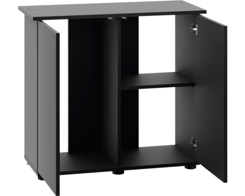 Meuble aquarium avec deux portes et compartiment ouvert