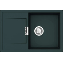 Spüle mit Abtropffläche und Siebkorbventil