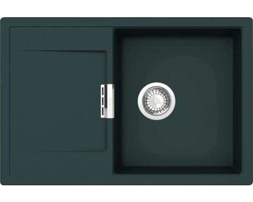 Spüle SCHOCK Mono D-100 A 765 x 510 mm ivy MOND100AIVY Spüle mit Abtropffläche und Siebkorbventil