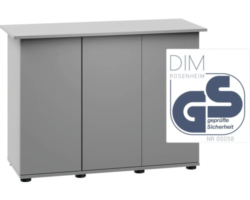 Meuble bas gris avec label GS pour sécurité contrôlée