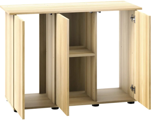 Meuble aquarium avec trois portes et étagères