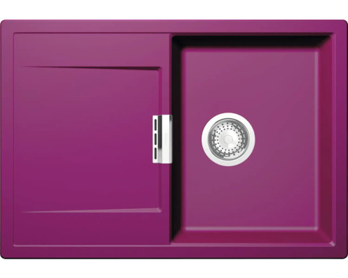 Unterbauspüle SCHOCK Mono D-100S U 740 x 510 mm berry MOND100SUBRY Spüle mit Abtropffläche