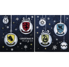 Calendrier de l''Avent Harry Potter avec les armoiries des maisons Gryffondor, Poufsouffle, Serpentard et Serdaigle