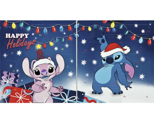 Calendrier de l''Avent Disney Stitch avec figurines et motifs de fêtes