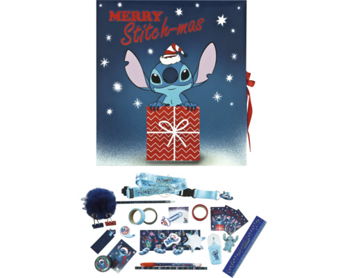 Calendrier de l''Avent Merry Stitch-mas avec divers articles de papeterie