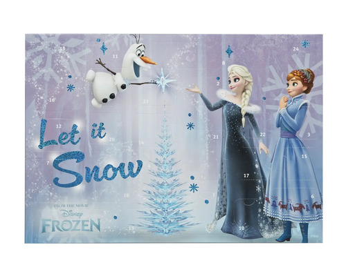 Calendrier de l''Avent avec des personnages du film La Reine des neiges