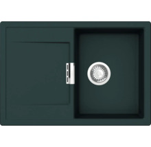 Spüle mit Abtropffläche und Siebkorb