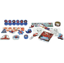 Set de papeterie Spiderman avec tampons, autocollants, stylos et bloc-notes