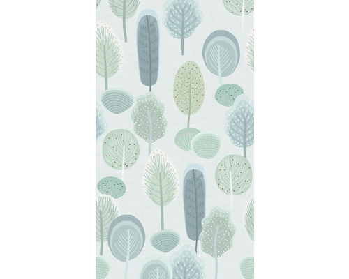Motif avec des illustrations d''arbres