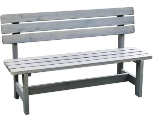 Banc de jardin en bois avec dossier