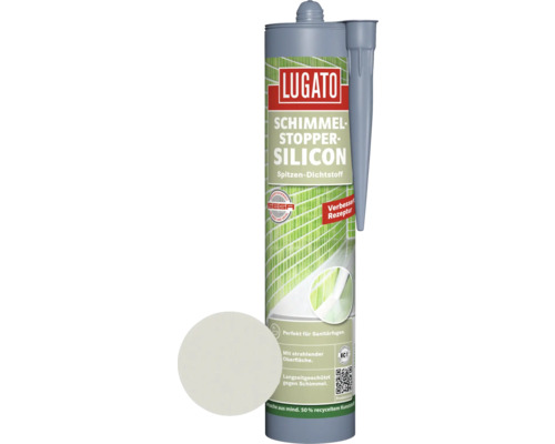 Silicone antimoisissures Lugato gris argent 310 ml Silicone antimoisissures Lugato gris argent 310 ml