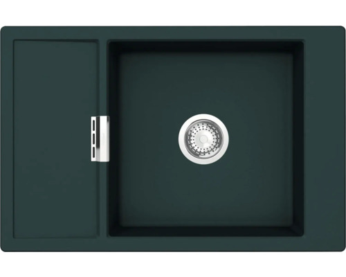 Spüle SCHOCK Mono D-100XS A 780 x 510 mm ivy MOND100XSAIVY Spülbecken mit Abtropffläche und Siebkorbventil