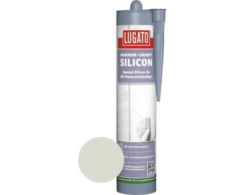 Silicone spécial Lugato Marbre + Granit gris argent 310 ml Silicone spécial Lugato Marbre + Granit gris argent 310 ml