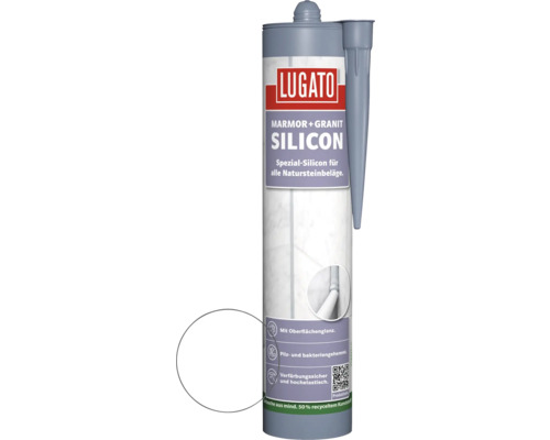 Silicone spécial Lugato Marbre + Granit transparent 310 ml Silicone spécial Lugato Marbre + Granit transparent 310 ml
