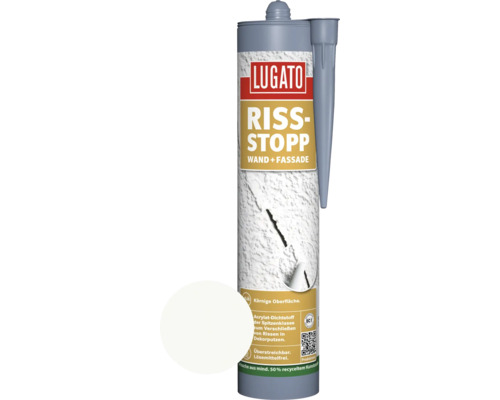 Lugato Acryl Dichtstoff Riss-Stopp für Wand und Fassade weiß 310 ml