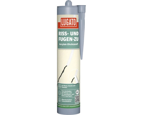 Cartouche de mastic acrylique de colmatage de fissures et de joints de Lugato