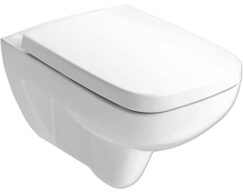 GEBERIT Wand-WC Set Renova Plan Tiefspüler ohne Spülrand weiß glänzend mit WC-Sitz CG05031000 GEBERIT Wand-WC Set Renova Plan Tiefspüler ohne Spülrand weiß glänzend mit WC-Sitz CG05031000
