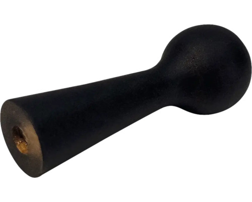 Bouton de meuble noir en bois