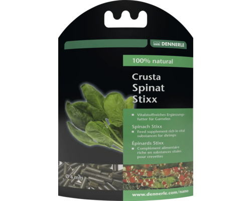 Dennerle Nano Crusta Spinat Stixx 30 g Dennerle Crusta Spinat Stixx nourriture pour crevettes