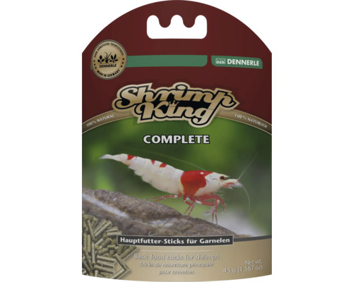 Aliment complet pour crevettes Shrimp King en paquet de 45 grammes