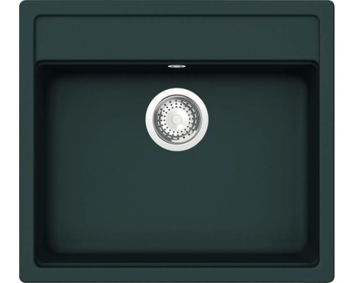 Unterbauspüle SCHOCK Mono N-100 U 570 x 510 mm ivy MONN100UIVY Spüle aus Verbundwerkstoff mit Abflusssieb