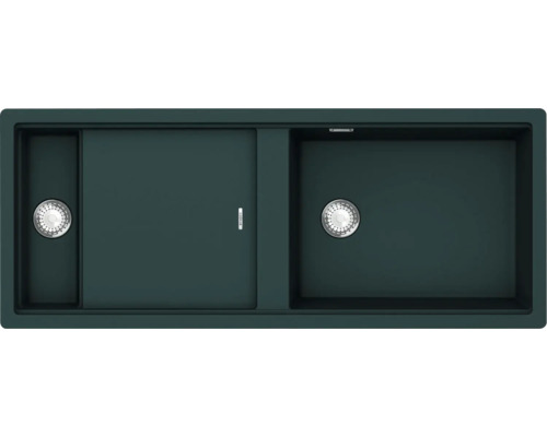 Spüle SCHOCK Prepstation D-150 A 1140 x 460 mm ivy PRPD150AIVY Spüle mit zwei Becken und Abtropffläche