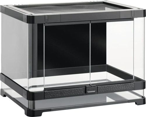 Terrarium mit Glasschiebetüren und Belüftungsgitter