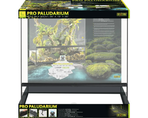 Exo Terra Pro Paludarium, dimensions 90 x 45 x 90 centimètres, adapté aux biotopes humides