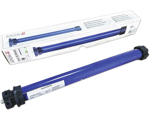 Moteur tubulaire pour volets roulants avec emballage