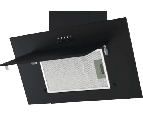 Wandhaube aus Metall mit Filtern zur Küchenentlüftung