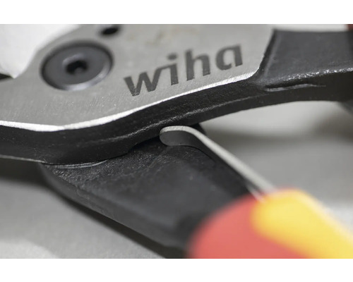Logo Wiha sur pince coupante de côté