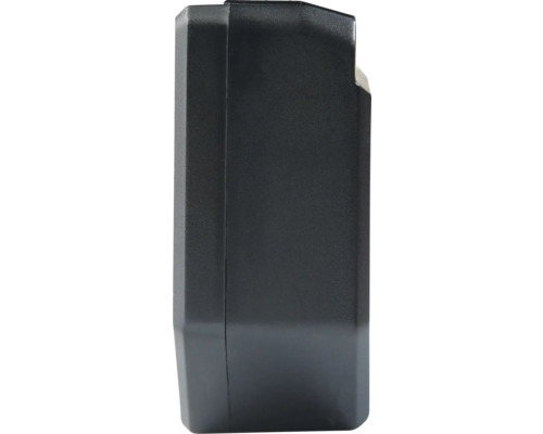 Schwarzes Gehäuse eines Elektronikgeräts