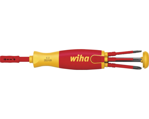 Jeu de tournevis Wiha à fente et Pozidriv avec lames interchangeables