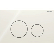 Plaque de commande Geberit avec deux boutons de rinçage