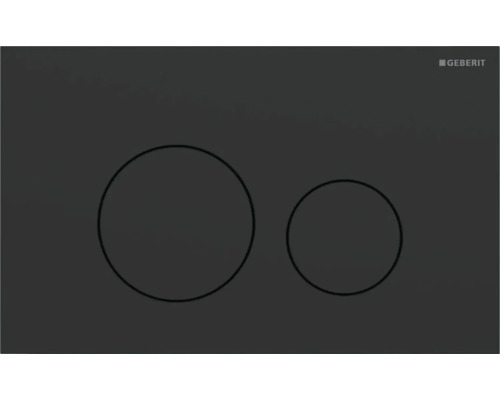 Plaque de commande GEBERIT Sigma40 noir mat revêtement easy-to-clean 115.628.14.1