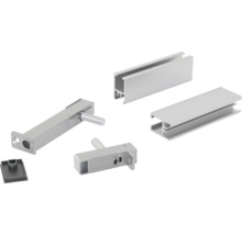 Profilés en aluminium et éléments de connexion pour volets roulants en façade