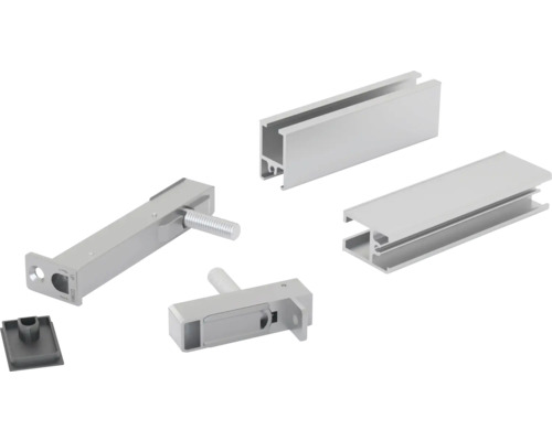 Profilés en aluminium et éléments de connexion pour volets roulants en façade